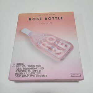 SUNNYLIFE Luxe Lie On Float -  Rose’ Bottle - NEW